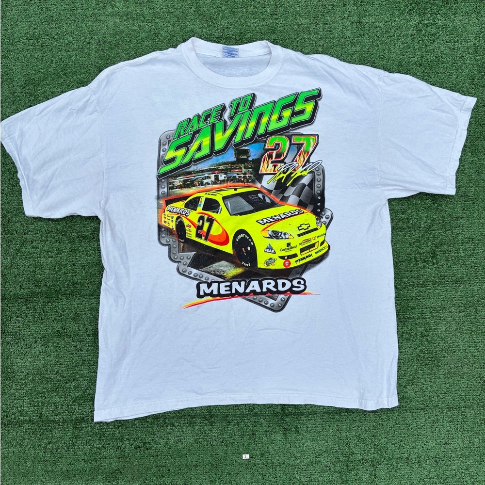 Gildan White Race to Savings Graphic Tee